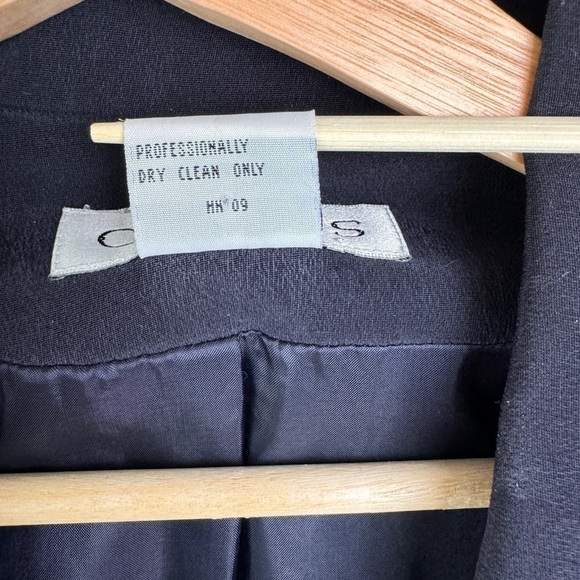 Vintage 90s Chaus 100% Silk Tailored Preppy Minimalist Oversized Blazer, Sz.12 - Picture 9 of 12